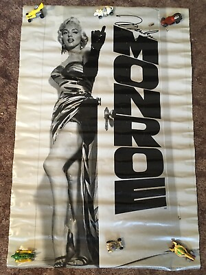 #ad Vintage 1990 Marilyn Monroe 23quot; x 35quot; Eyes Celebrity Black White Poster