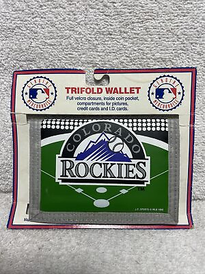 #ad Colorado Rockies Trifold Wallet Nylon #M