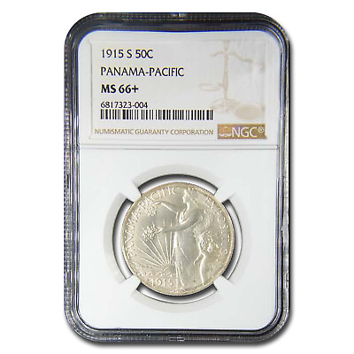 #ad 1915 S Panama Pacific Half Dollar MS 66 NGC $4095.19