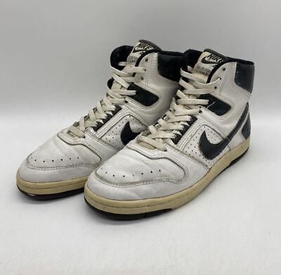 #ad NIKE DELTA FORCE AC SNAKE WHITE x METALLIC NAVY US10.5 1987 Vintage Sneakers