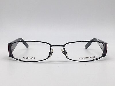 #ad Gucci Eyeglasses Frames woman Black Rectangular Reading Gg 2823 Medium $53.57