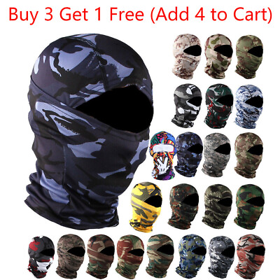 #ad Camo Full Face Mask Tactical Balaclava Face Mask Camouflage Military Face Cover