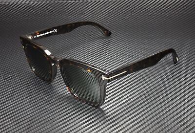 #ad TOM FORD Dax FT0751 52N Dark Havana Green 50 mm Men#x27;s Sunglasses