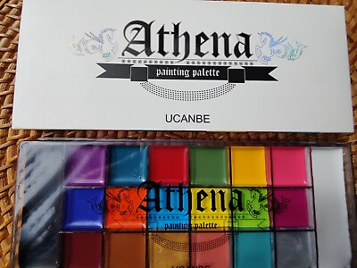 #ad UCANBE Athena Face Body Paint Palette Professional Non Toxic Safe Tattoo NIB