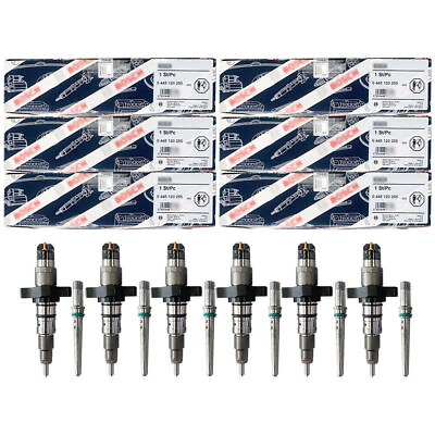 #ad 6X 0445120255 for Bosch Diesel Injector Fit For 2003 2004 Dodge Ram Cummins 5.9L