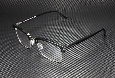 #ad Tom Ford FT5504 005 Black Clear Lens Plastic 54 mm Men#x27;s Eyeglasses