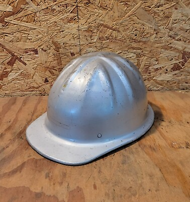 #ad Vintage McDonald T Cap Mine Safety Aluminum Hard Hat No Liner
