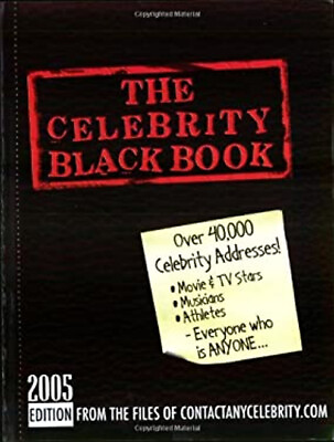 #ad The Celebrity Black Book : Over 40000 Celebrity Addresses Paperb