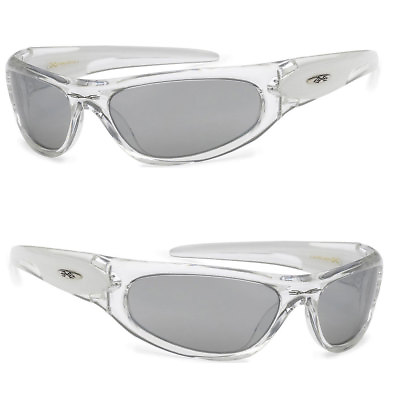 #ad X Loop Sport Cycling Fishing Golfing Wrap Around Sunglasses Tinted Mirror Lens $10.99