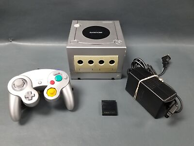 #ad Nintendo GameCube DOL 101 Gaming Console w Controller Power AV Cables TESTED
