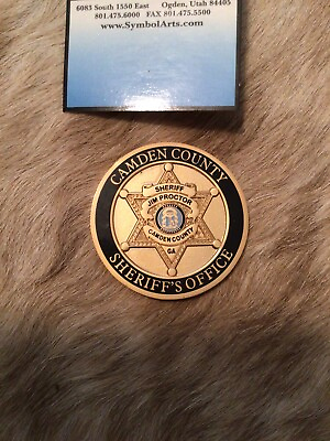 #ad Camden County Georgia Sheriff’s Office Challenge Coin Badge Star St. Michael