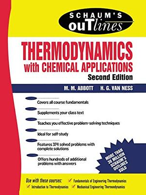 #ad Schaum#x27;s Outline of Thermodynamics With Chemical Applications Schaum#x27;s Outl...