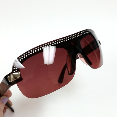 #ad Women Sunglasses Rhinestones Embellished Designer Style Red Lens #72250D