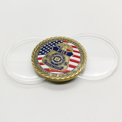 #ad US FBI Challenge Coins St Michael Military Enforcement Coin Law Collection $2.99