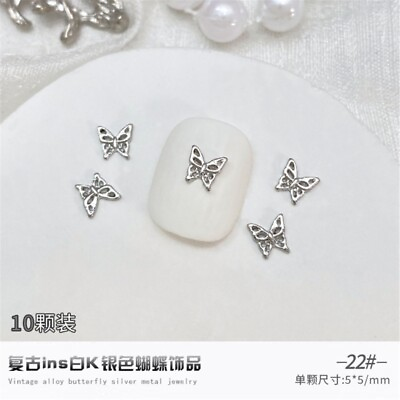 #ad 10Pack 3D Butterfly Alloy Butterfly for Butterfly