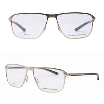 #ad Porsche Design P#x27;8285 B Silver toneTitanium Rx Eyeglasses 56 14 145