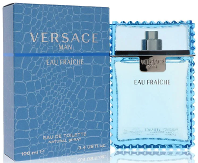 #ad Eau Fraiche By Versace 3.4 oz 100 ml Eau de Toilette Brand New Sealed In Box