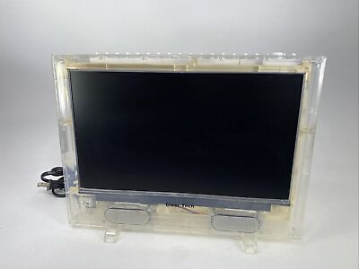 #ad Clear Tech TV Model CTTVLED13XB Prison Transparent Television Tested No Remote