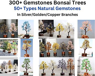 #ad 300 Natural Gemstones Bonsai Tree of Life Home Decor Energy Healing 8 10quot;