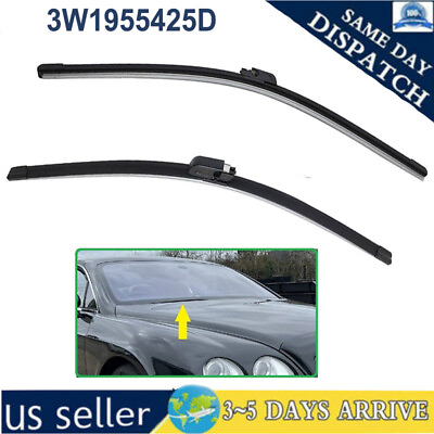 #ad Windshield Wiper Blade Set For Bentley Continental Gt Gtc Flying Spur 3W1955425D