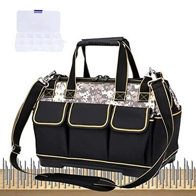 #ad Tool Bags17 Inch Heavy Duty Tool Bag Organizer with Wide Mouth and Waterproo...