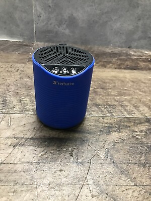 #ad Verbatim 98592 Blue portable speaker *TESTED WORKING**USED*