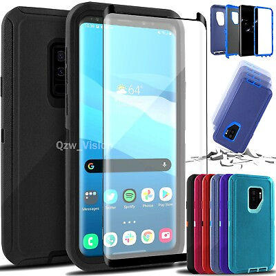 #ad For Samsung Galaxy S9 S9 Shockproof Rugged Heavy Duty Case Screen Protector
