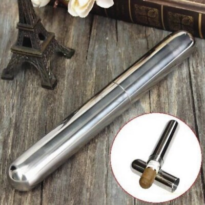#ad Container Cigar tube Steel Holder Case Cigarettes Smoke Hot sale High quality