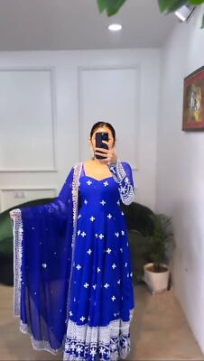 #ad FANCY GOWN STYLE TOP amp; BOTTOM WITH DESIGNER DUPATTA FOR WEDDING amp; PARTY WEAR