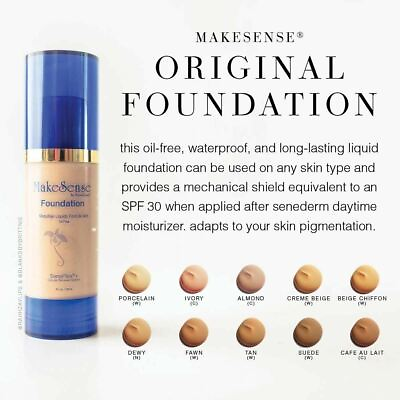 #ad 💟 MAKESENSE ORIGINAL FOUNDATION by SeneGence New Sealed *ALL COLORS IN STOCK