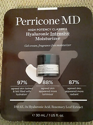 #ad Perricone MD High Potency Classics Hyaluronic Intensive Moisturizer 1 oz 30ml