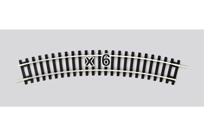 #ad Piko 55211 HO Scale Curved Track R1 30° Order 6x