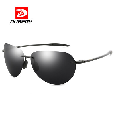#ad DUBERY Ultralight Polarized Sunglasses Men Women Rimless Driving Sun Glasses
