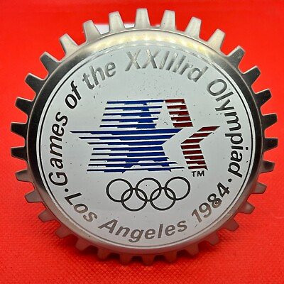 #ad 1984 Games of the XXIIIrd Olympian Los Angeles Vintage Collector’s Car Badge