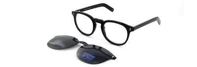 #ad Eyeglasses Man Tieffe Magnetic 1011 COL.001 Black Polar Clip