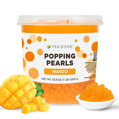 #ad Tea Zone Mango Popping Pearls 7 lbs B2051