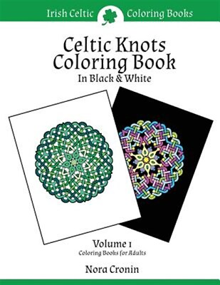 #ad Celtic Knots Coloring Book in Black amp; White Paperback by Cronin Nora Like ...