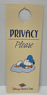 #ad Disney Cruise Line DCL Donald Duck Privacy Service Room Door Hanger Sign