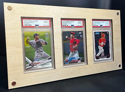 #ad Custom Frame Show off that PSA Baseball or Football Card Fits 3 Cards