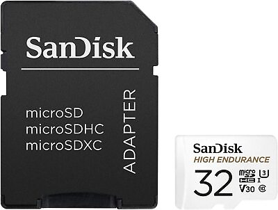 #ad SanDisk 32GB High Endurance MicroSD Card 100MB Micro SD Memory Card with Adaptor