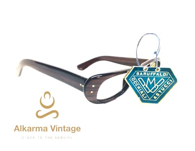 #ad Vintage Baruffaldi Eyeglasses Made In Italy 1950S Size: 46 22 N.O.S