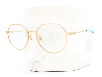 #ad Gucci GG 0684O 004 Eyeglasses Frame Glasses Polished Gold Blue 51 19 140