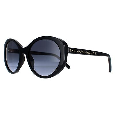 #ad MARC JACOBS MARC 520 S 0807 9O Sunglasses Black Frame Gray Shaded Lenses 56mm