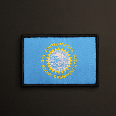 #ad South Dakota State Flag Patch US USA Woven Embroidered Hook amp; Loop