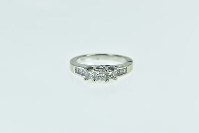 #ad 14K 1.00 Ctw Princess Diamond Engagement Ring White Gold *99 $649.95