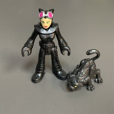 #ad Imaginext DC Super Friends 2020 cat woman batman amp; animal figure toys #12