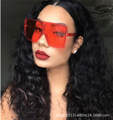 #ad Women Oversized Sunglasses Sunglasses Flat Top XXL Big Square Sunglasses