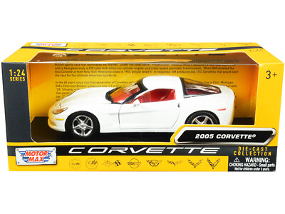 #ad 2005 Chevrolet Corvette C6 White with Red Interior quot;History of Corvettequot; Series
