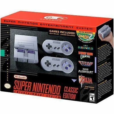 #ad Super Nintendo Classic Mini Entertainment System SNES Included 21 Games 1SET