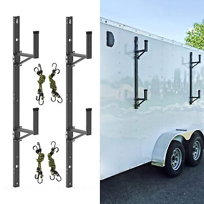#ad Adjustable Trailer Side Ladder Rack for Enclosed Trailers Exterior Wall Mount